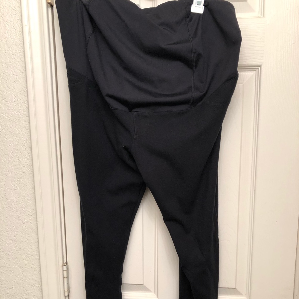Black maternity jeggings